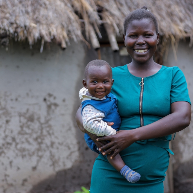 Mom and baby in Kenya